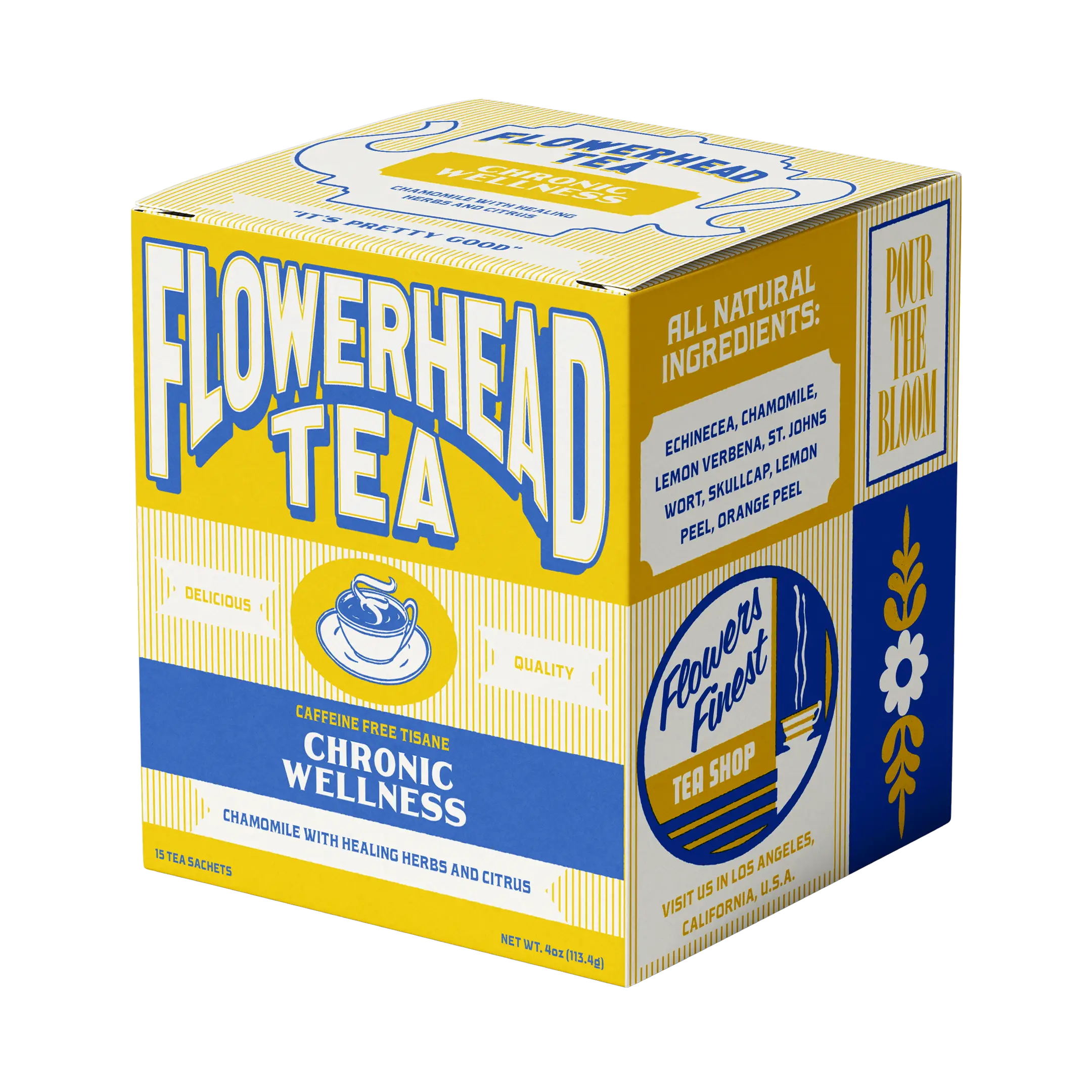 Flowerhead tea- Chronic Wellness tea bags